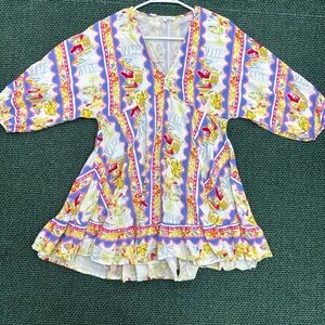 Colorful Patterned Tunic dress